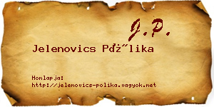 Jelenovics Pólika névjegykártya